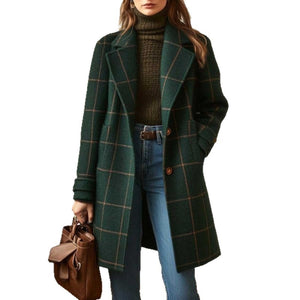 Evergreen Check Coat