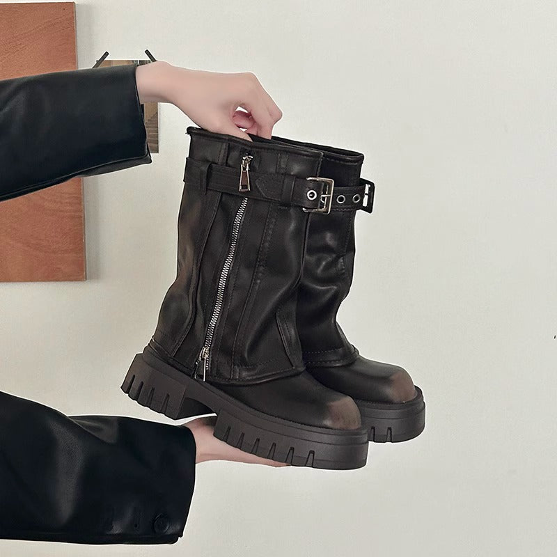 Belted Martin Boots