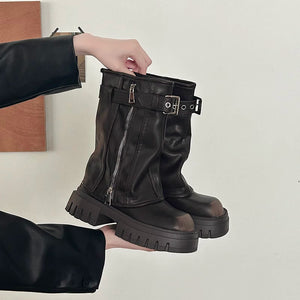 Belted Martin Boots