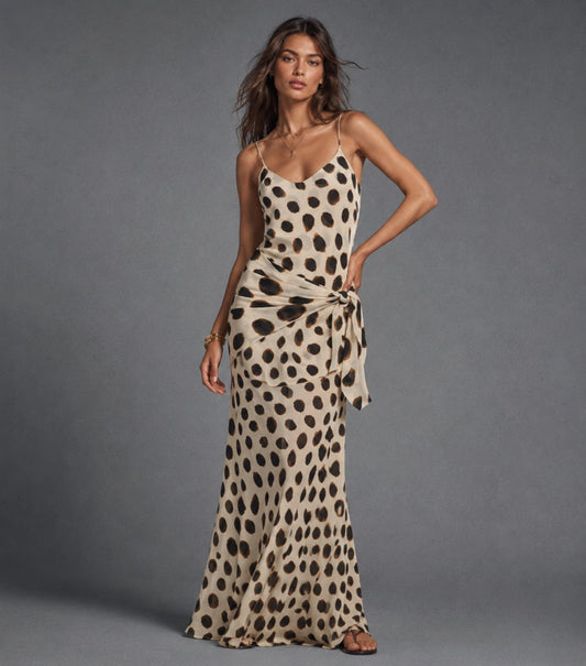 Polka Dot Maxi Dress