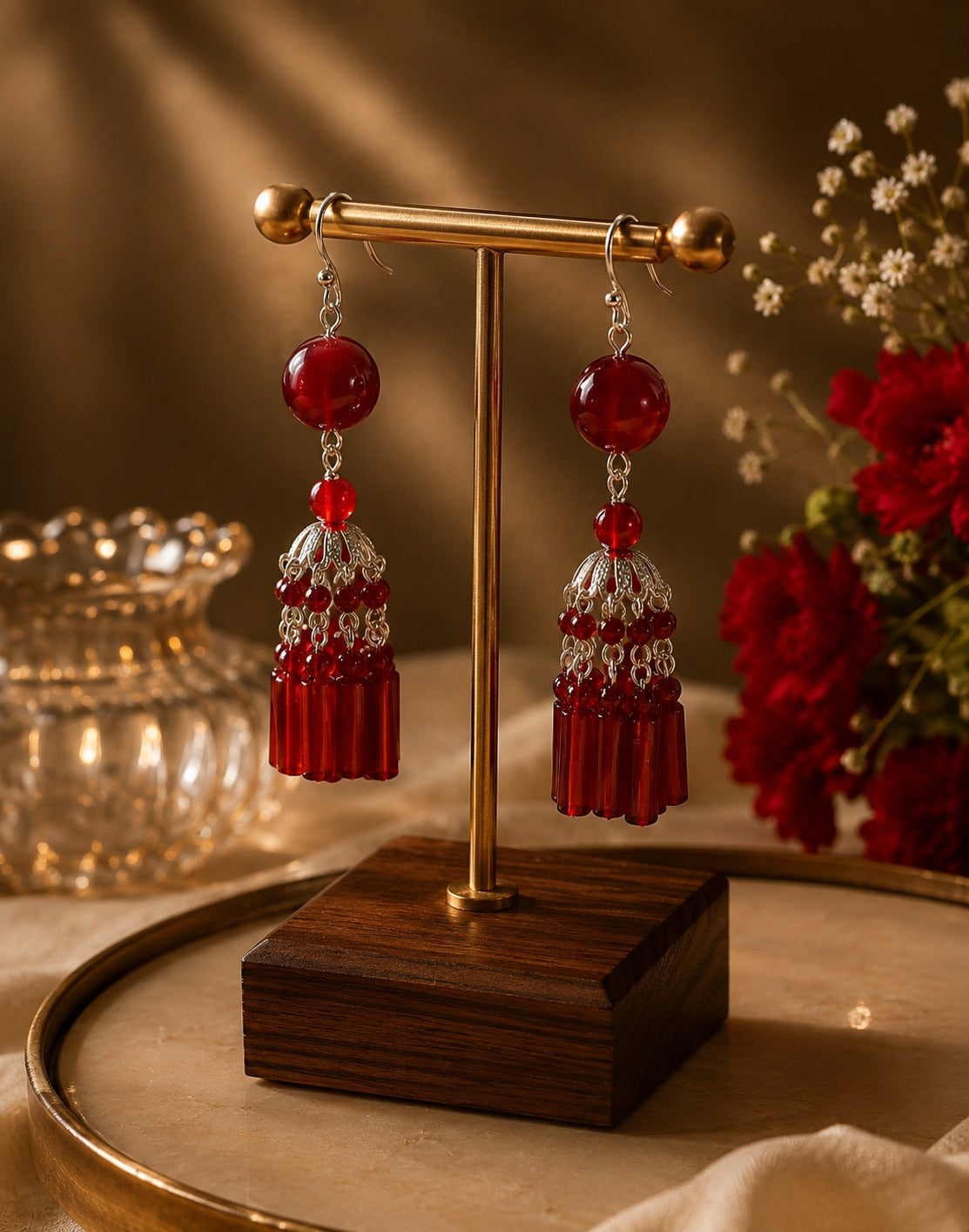 Luxe Geo Drop Earrings