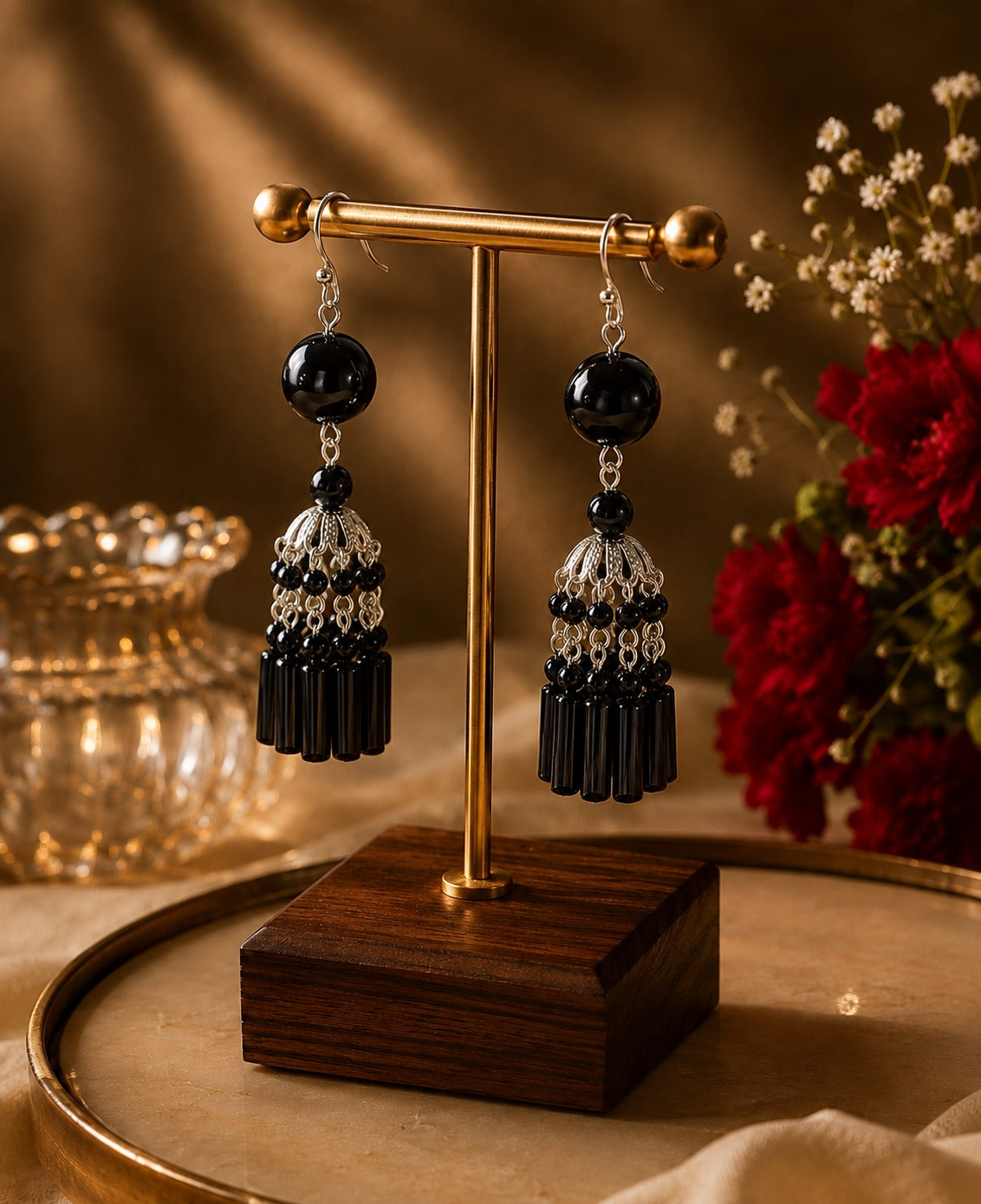 Luxe Geo Drop Earrings
