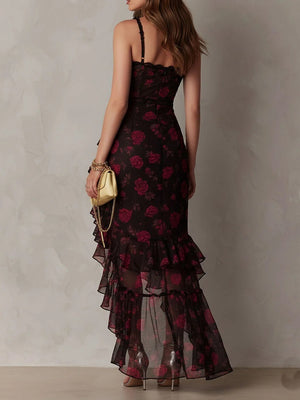 Blossom Mesh Midi Dress
