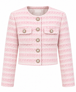 Aurelia Cropped Tweed Jacket
