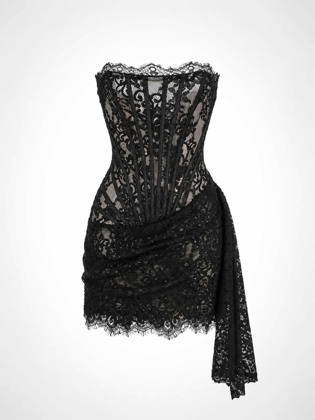 Lace Corset Mini Dress