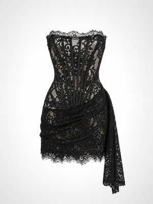 Lace Corset Mini Dress