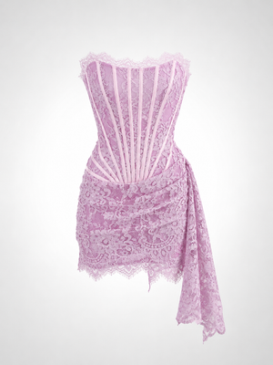 Lace Corset Mini Dress