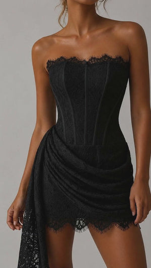 Lace Corset Mini Dress